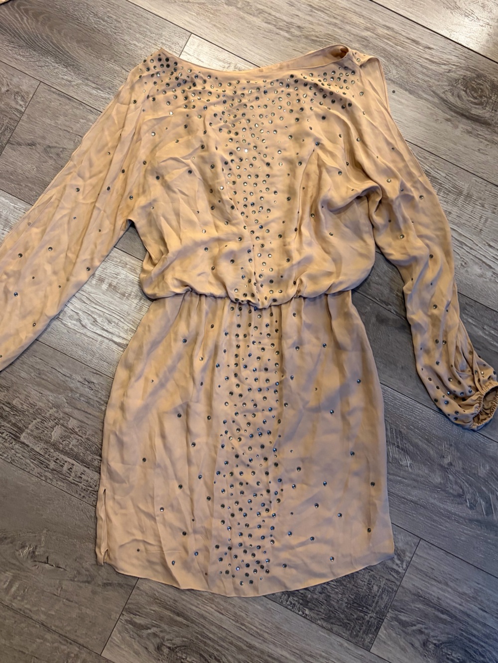 Haute Hippie Blush Leather Jacket with Snap Details
